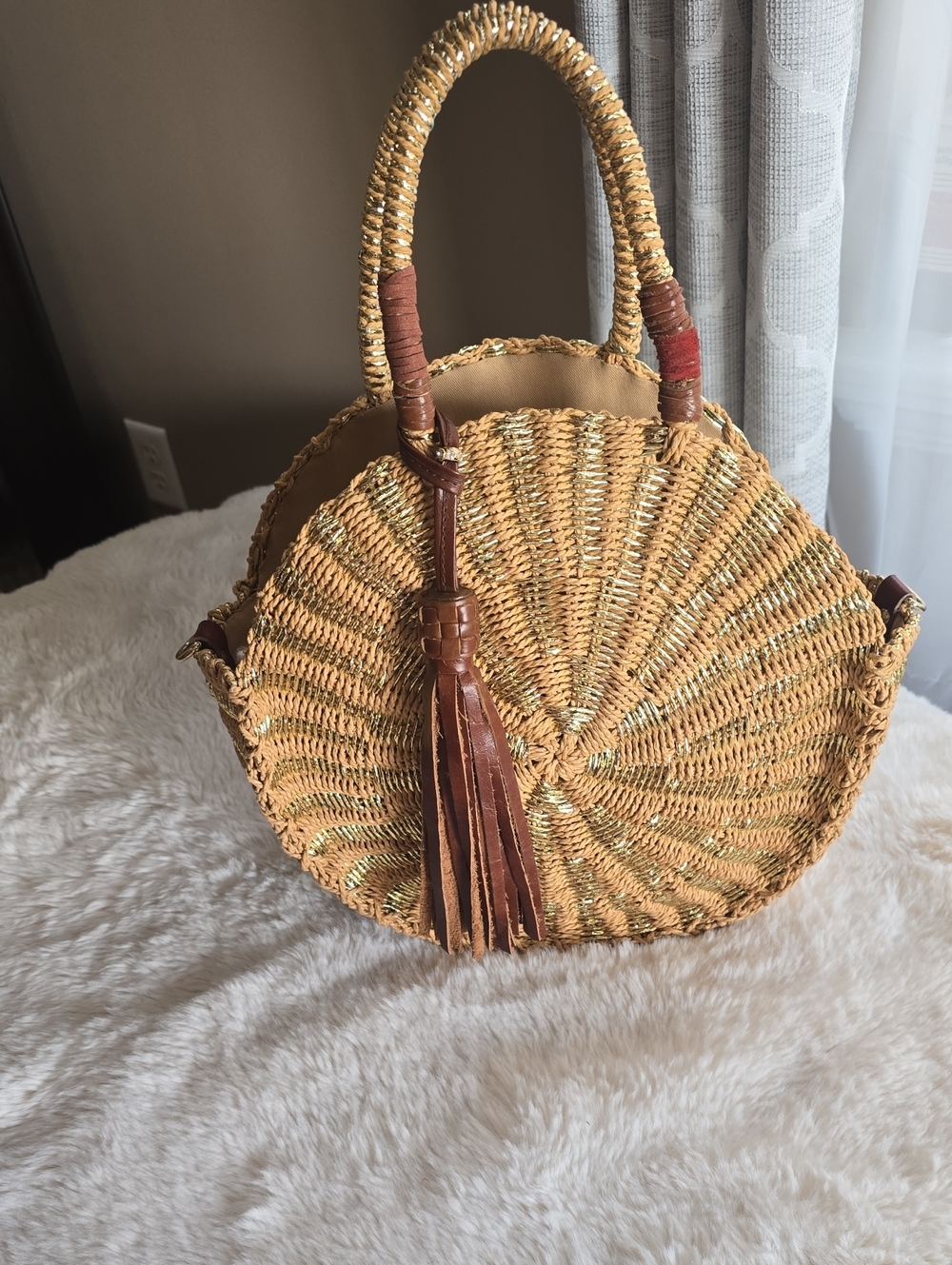 Sam Edelman Giuliana Round Straw Tote